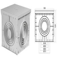 55*55*50 YERALTI BUAT + DÜZ GRİ KAPAK 1